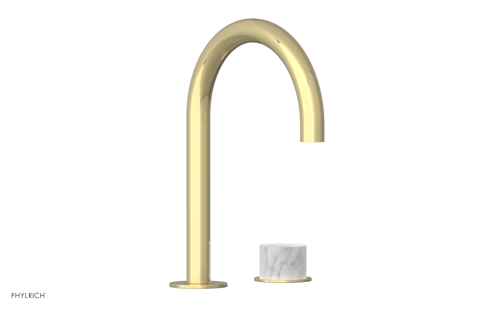 BASIC II - Single Handle Faucet, White Marble Handle 230-05-03