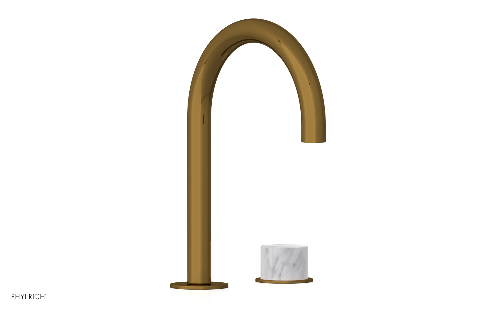 BASIC II - Single Handle Faucet, White Marble Handle 230-05-03