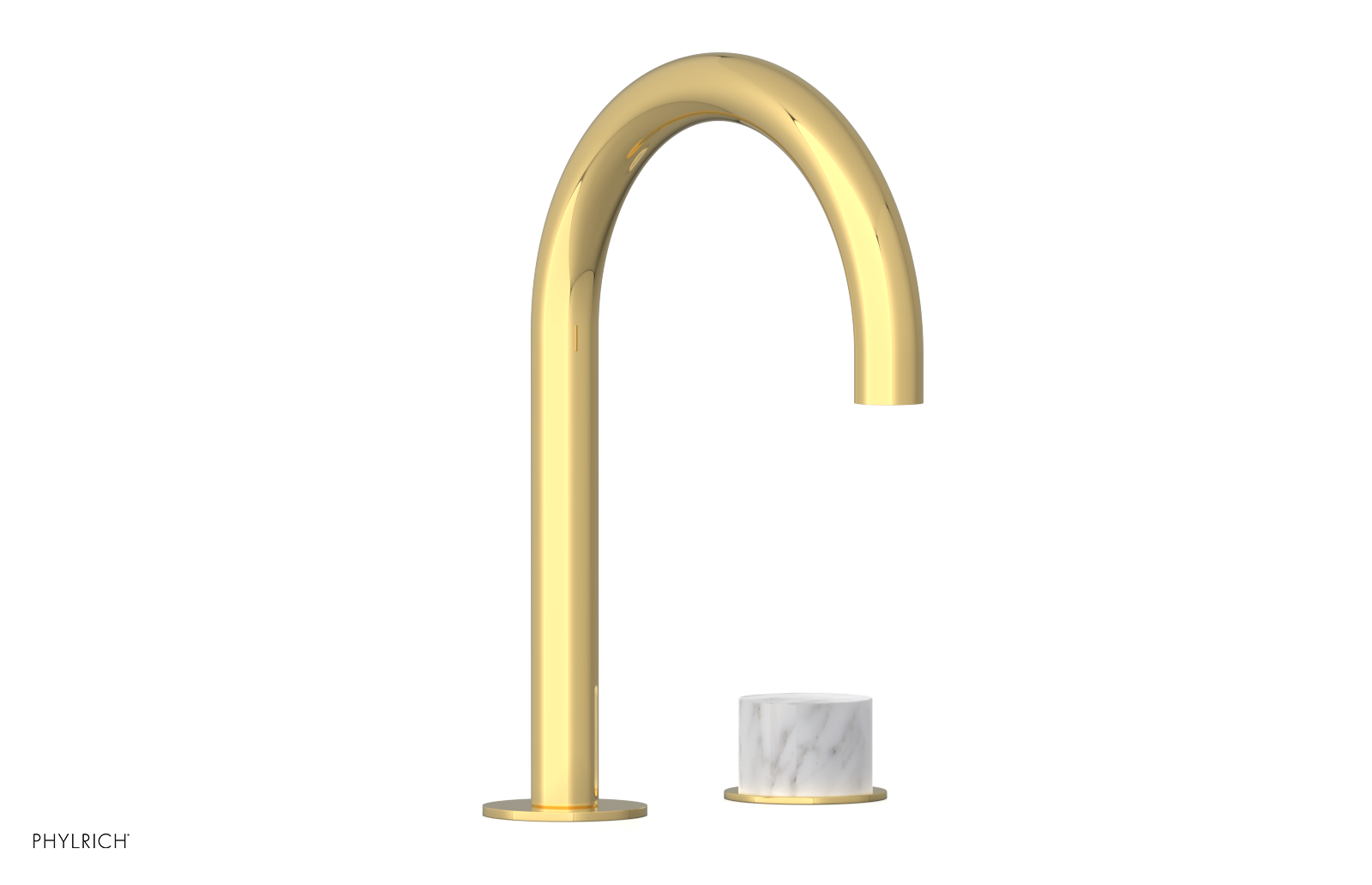 BASIC II - Single Handle Faucet, White Marble Handle 230-05-03