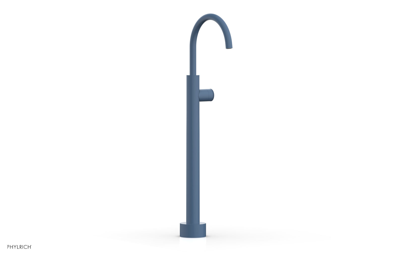 BASIC II Low Floor Mount Tub Filler - Knurled Handle  230-44-04