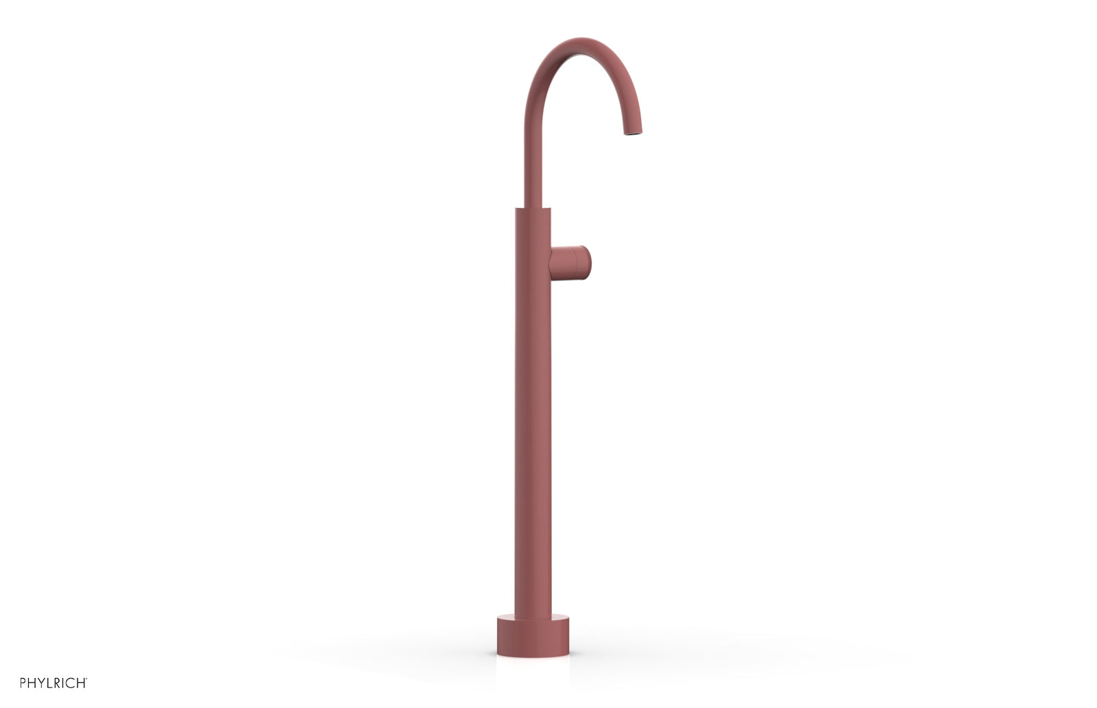 BASIC II Low Floor Mount Tub Filler - Knurled Handle  230-44-04