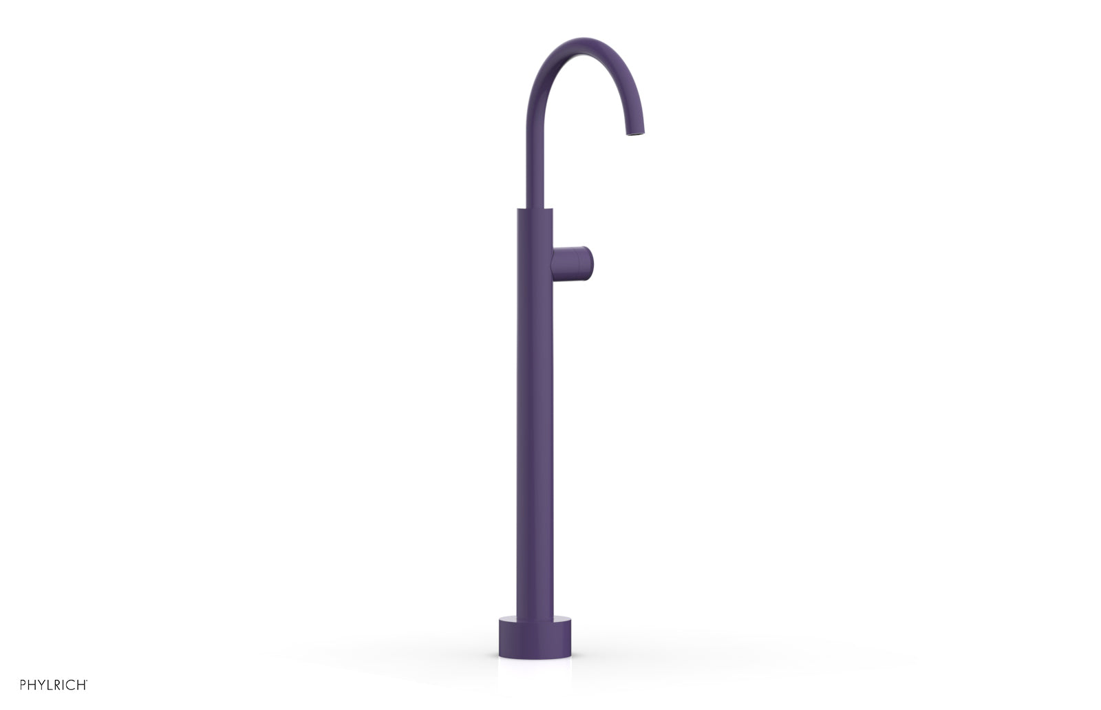 BASIC II Low Floor Mount Tub Filler - Knurled Handle  230-44-04