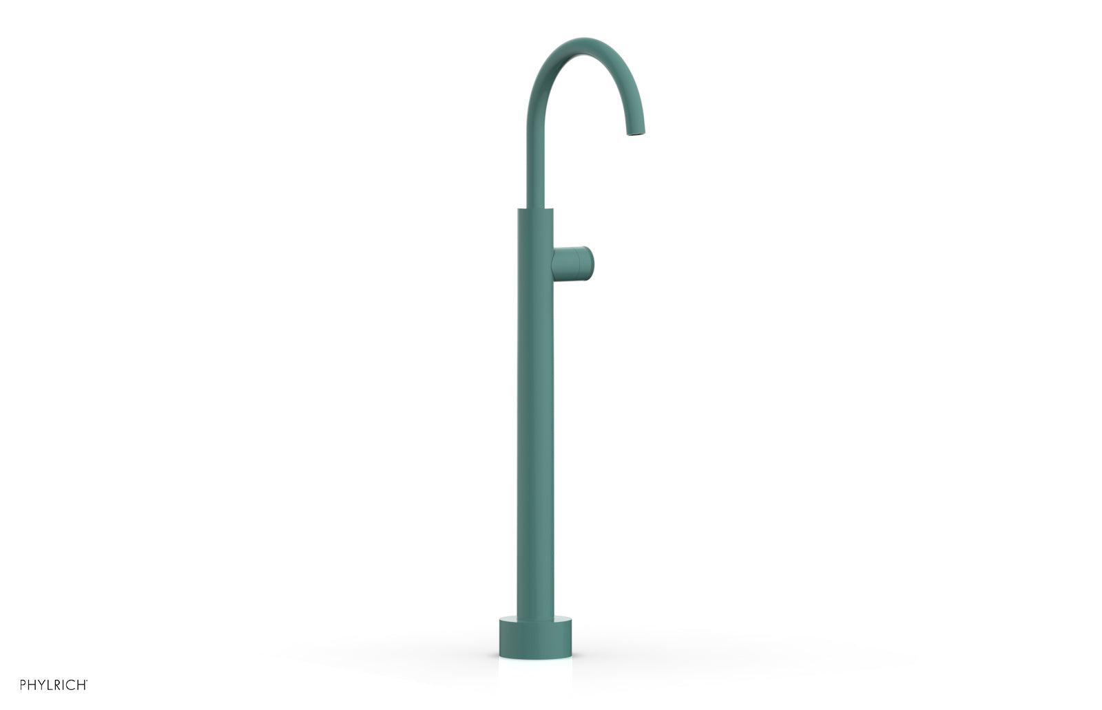 BASIC II Low Floor Mount Tub Filler - Knurled Handle  230-44-04