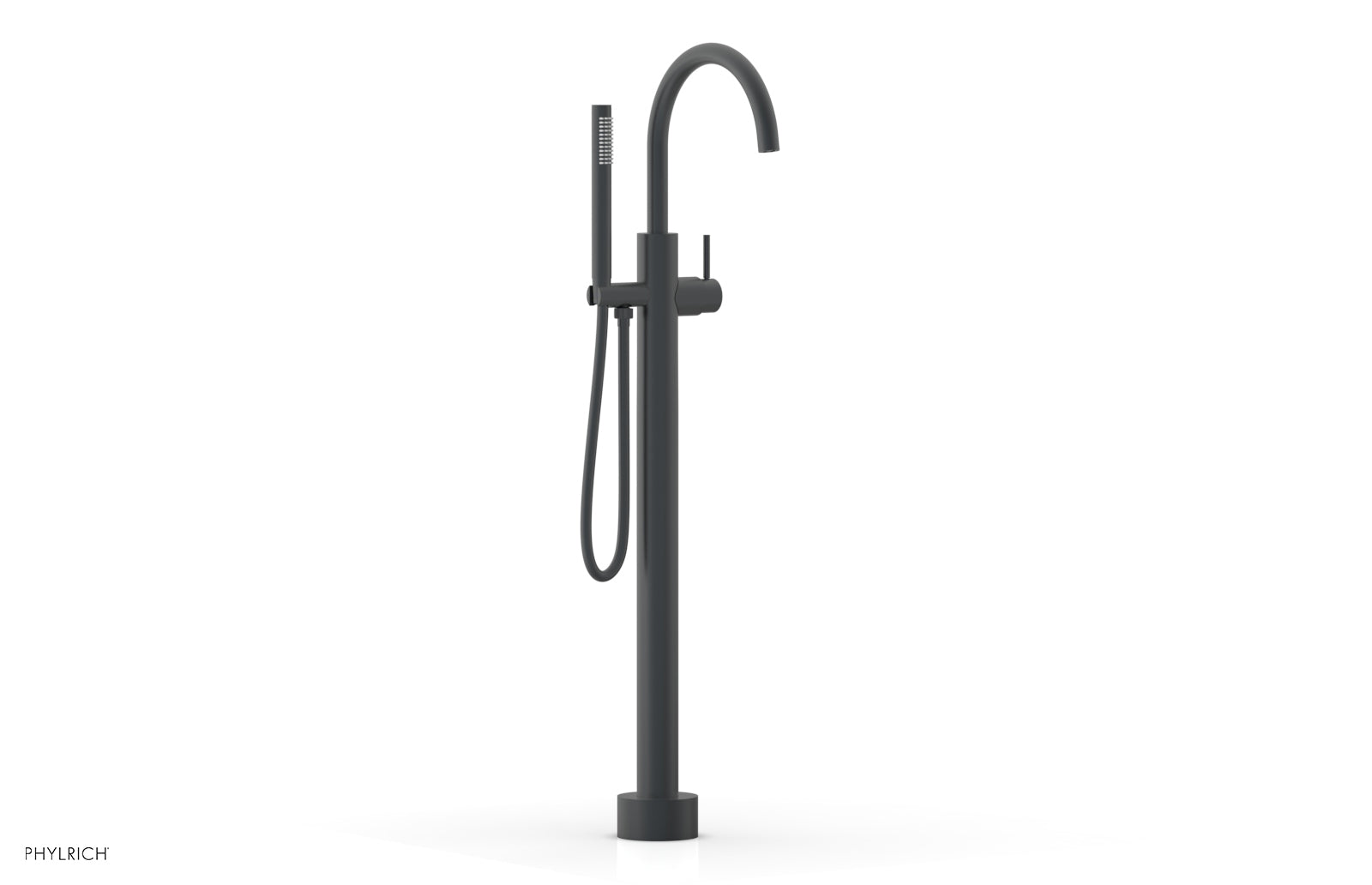 BASIC II Tall Floor Mount Tub Filler - Lever Handle with Hand Shower  230-45-01