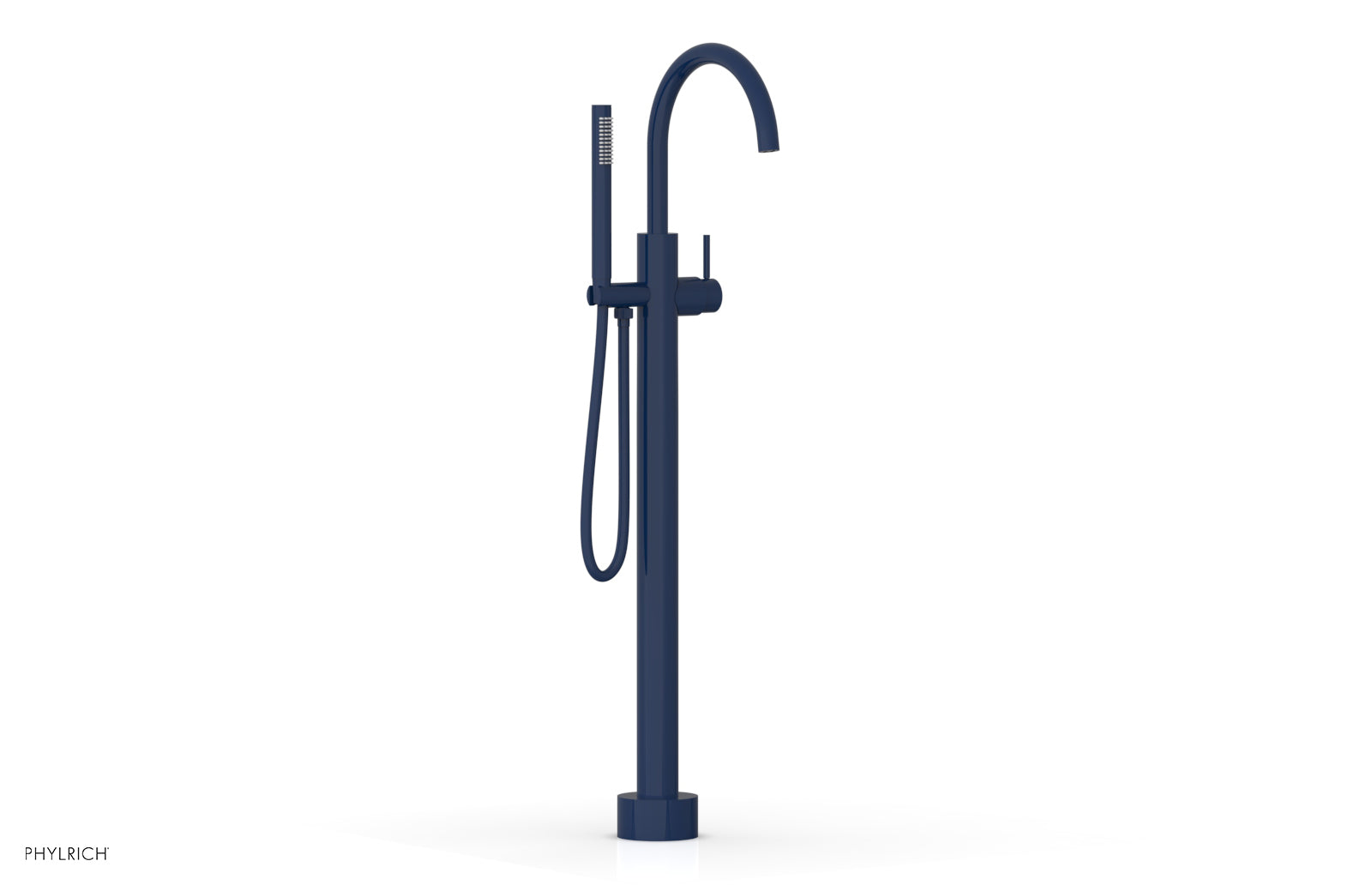 BASIC II Tall Floor Mount Tub Filler - Lever Handle with Hand Shower  230-45-01