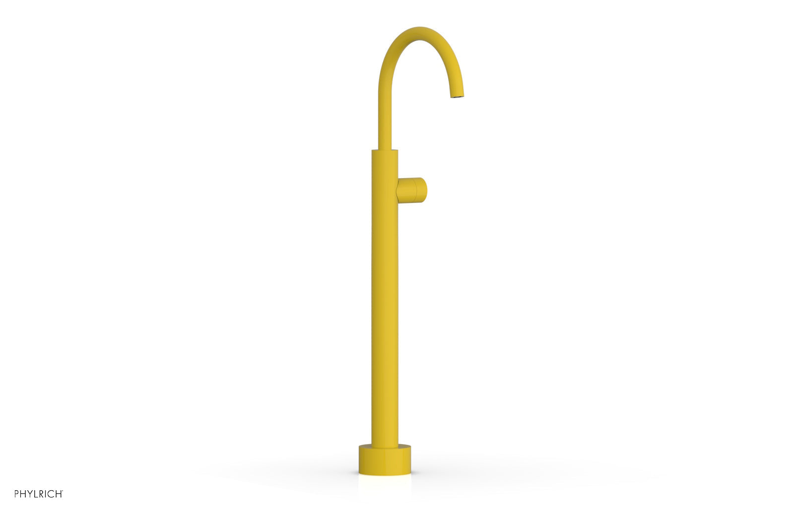 BASIC II Low Floor Mount Tub Filler -  Smooth Handle  230-46-04