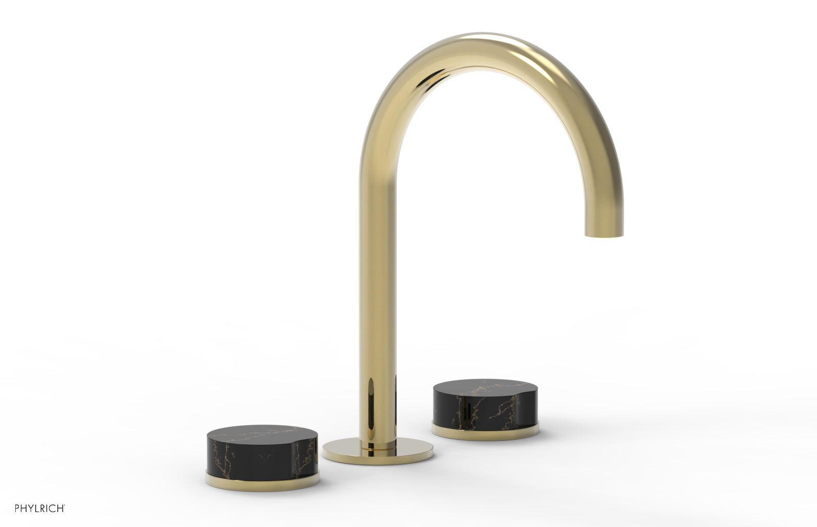 CIRC - Widespread Faucet - High Spout, Marble Handles 250-03