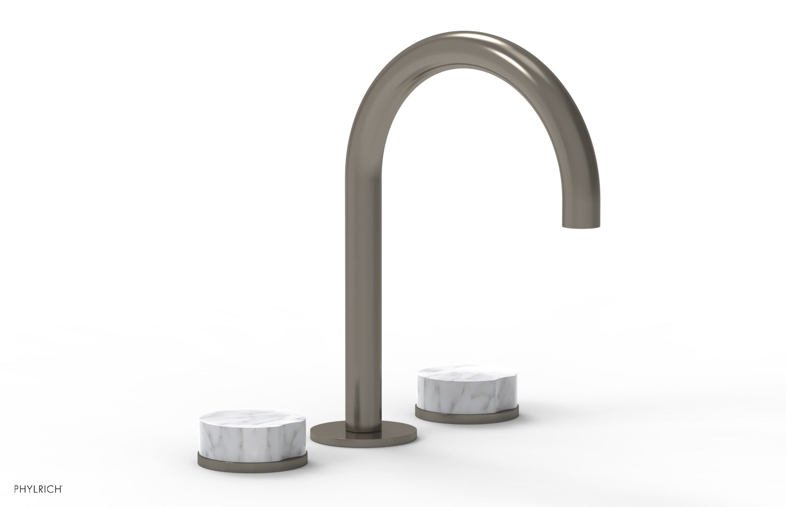 CIRC - Widespread Faucet - High Spout, Marble Handles 250-03