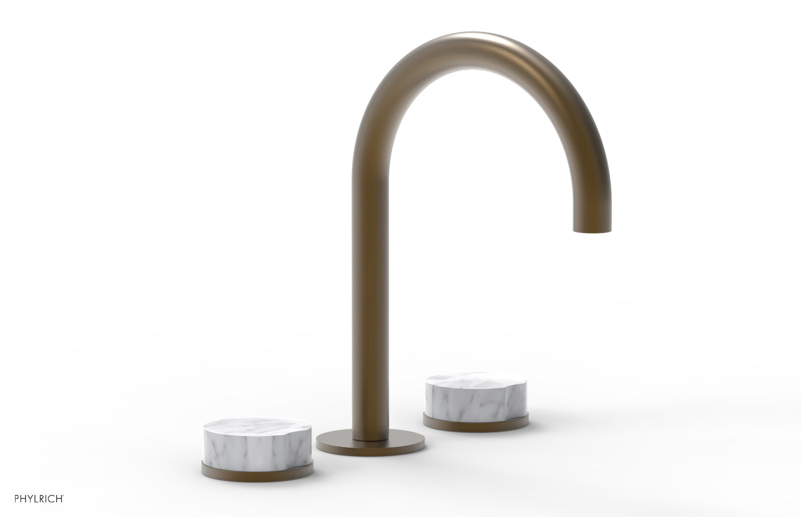 CIRC - Widespread Faucet - High Spout, Marble Handles 250-03