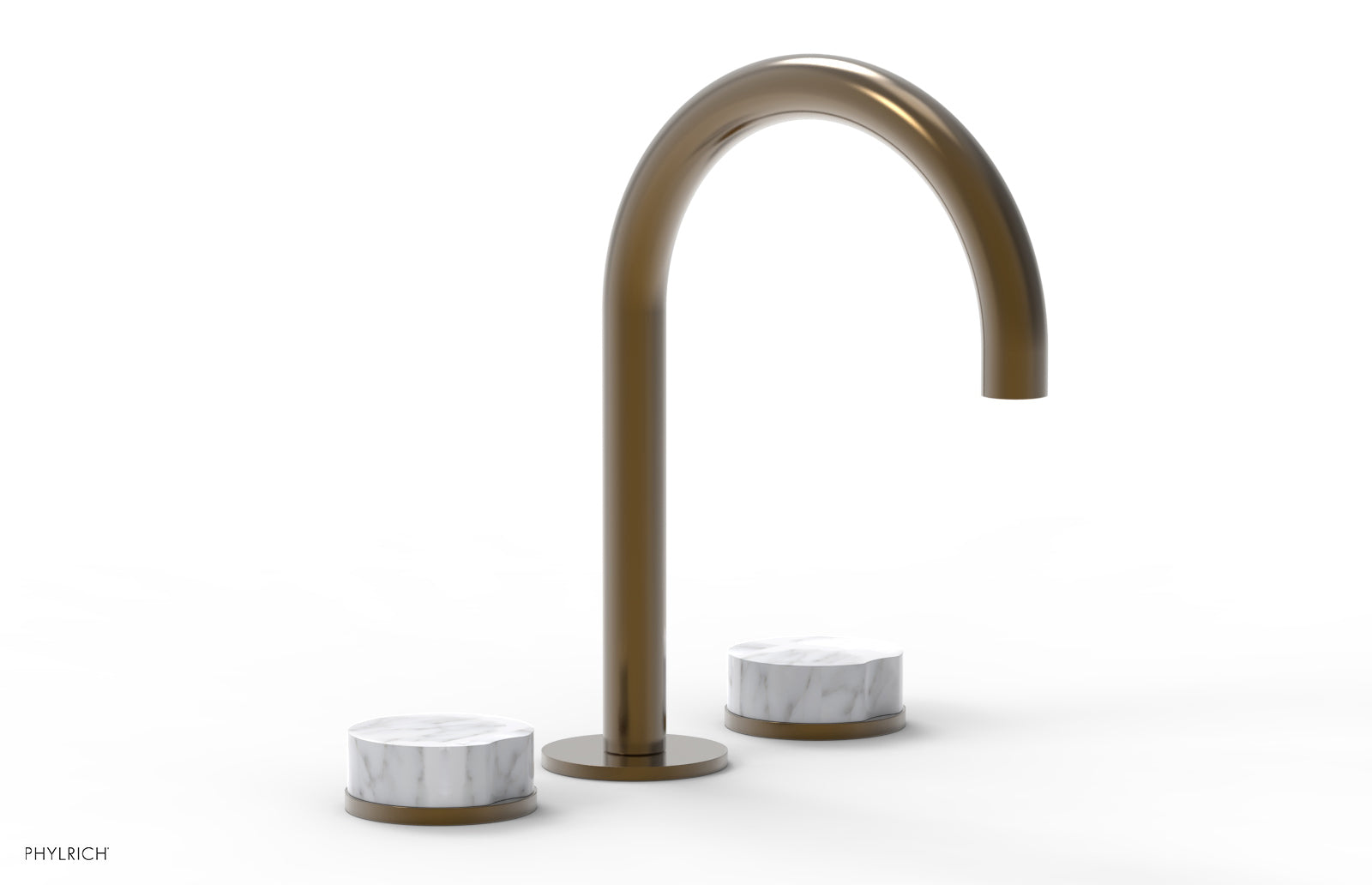 CIRC - Widespread Faucet - High Spout, Marble Handles 250-03