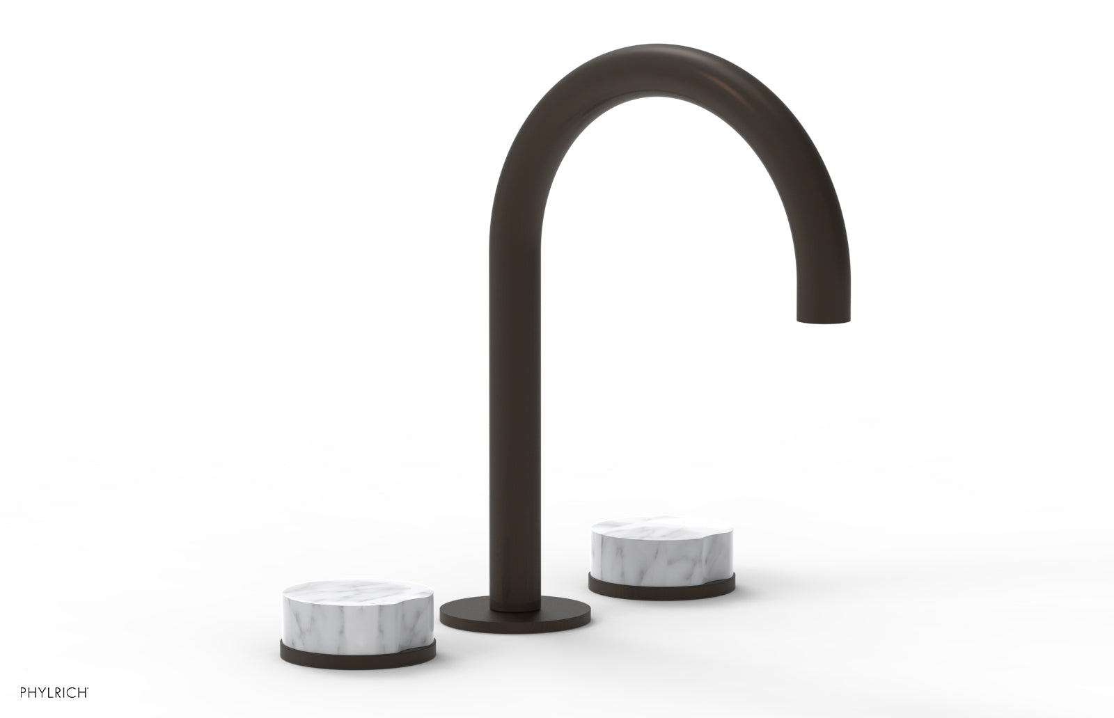 CIRC - Widespread Faucet - High Spout, Marble Handles 250-03