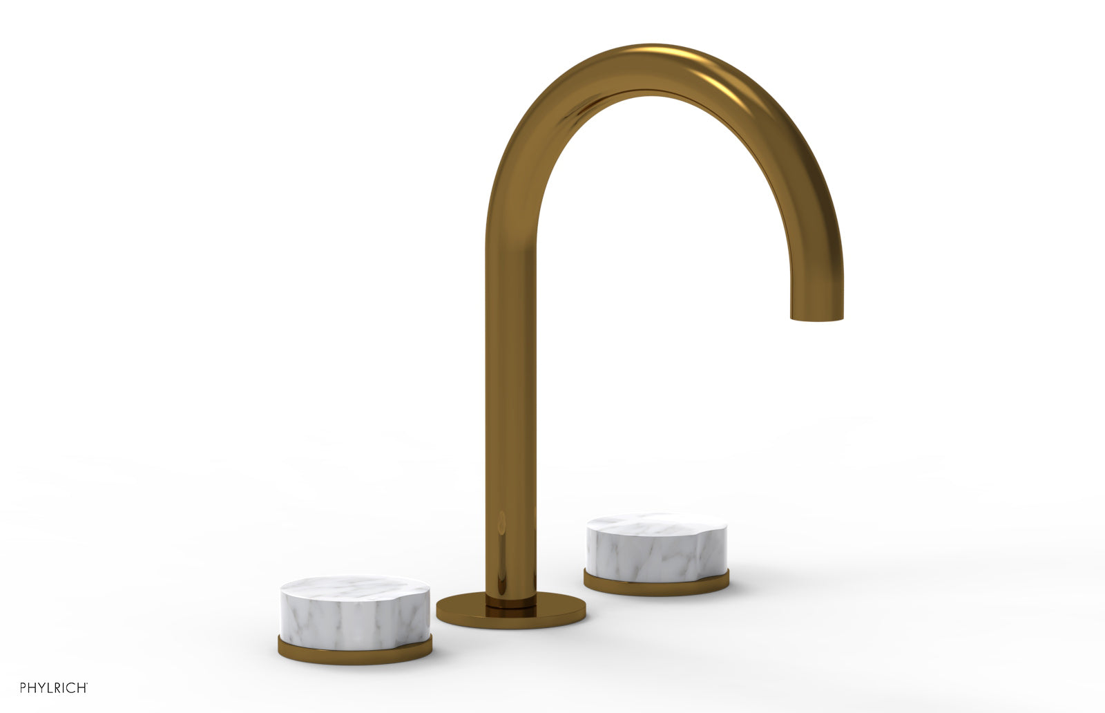 CIRC - Widespread Faucet - High Spout, Marble Handles 250-03