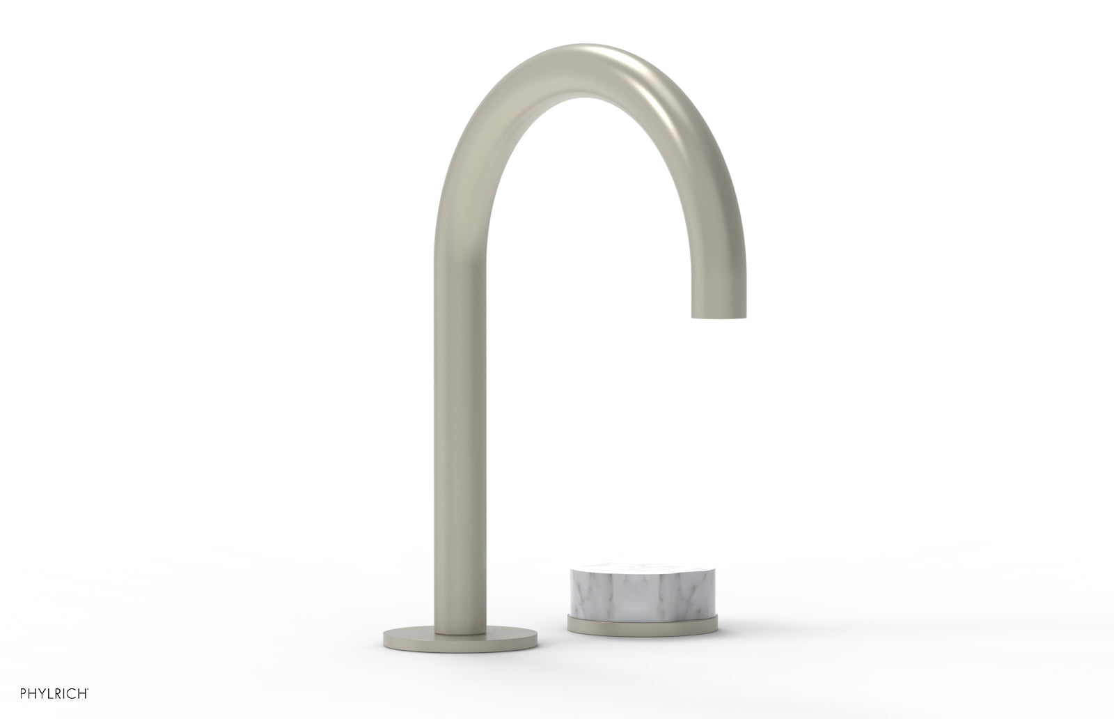 CIRC - Single Handle Faucet - High Spout, Marble Handles 250-06