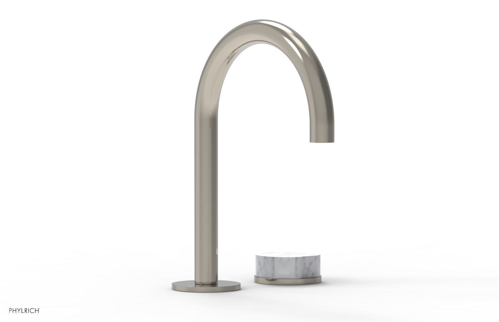 CIRC - Single Handle Faucet - High Spout, Marble Handles 250-06