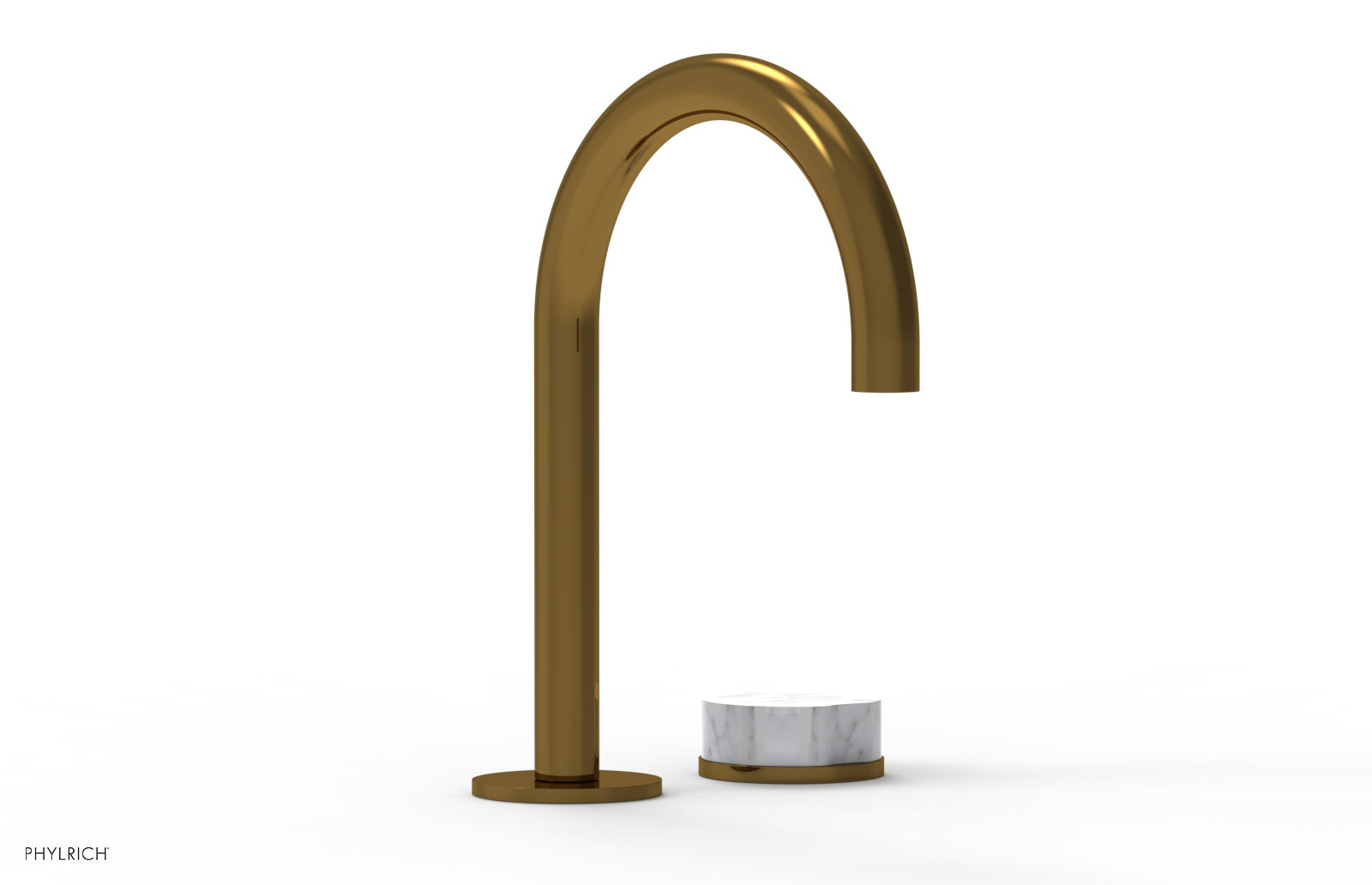 CIRC - Single Handle Faucet - High Spout, Marble Handles 250-06