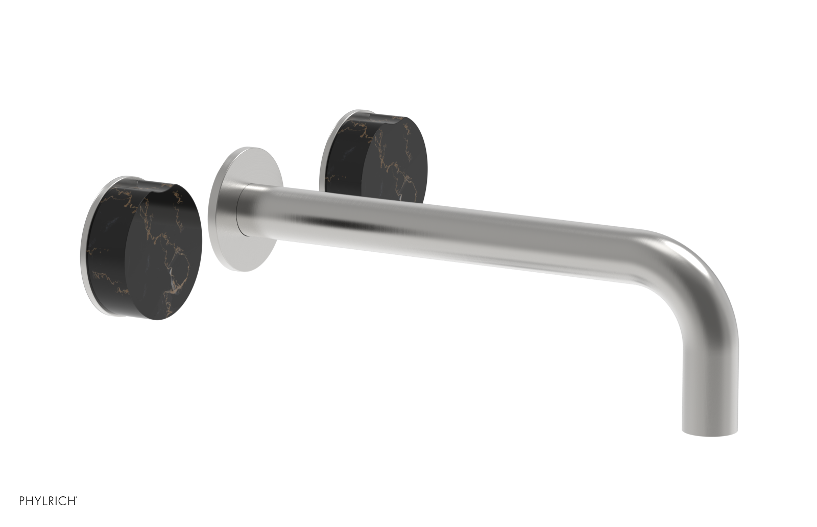 CIRC - 10" Wall Tub Set - Black Marble Handles 250-58-10