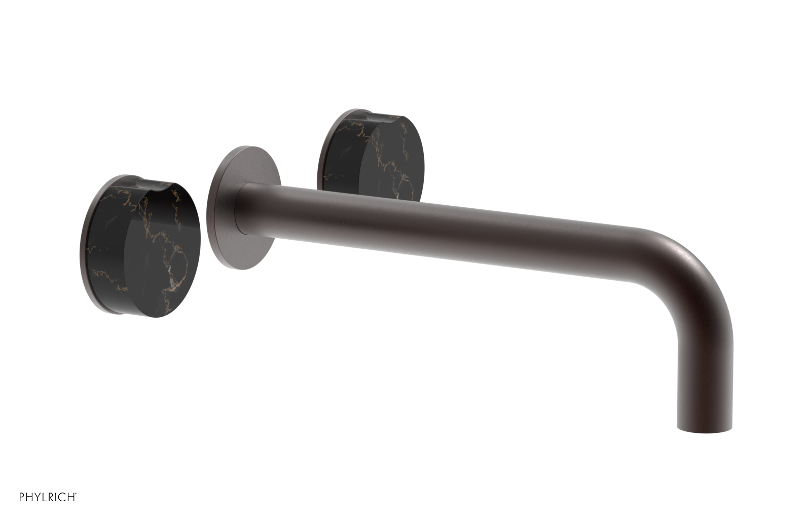 CIRC - 10" Wall Tub Set - Black Marble Handles 250-58-10