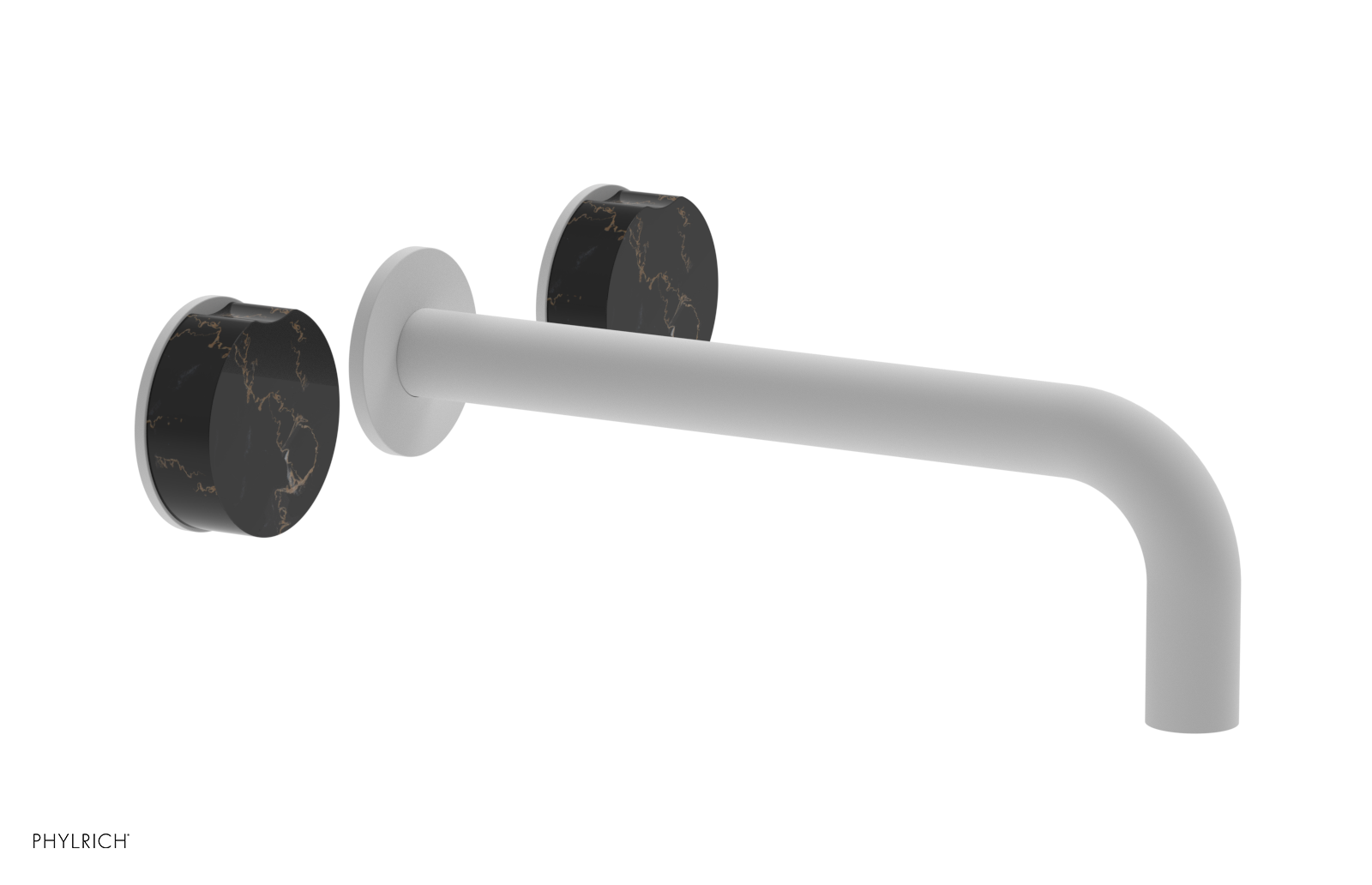CIRC - 10" Wall Tub Set - Black Marble Handles 250-58-10