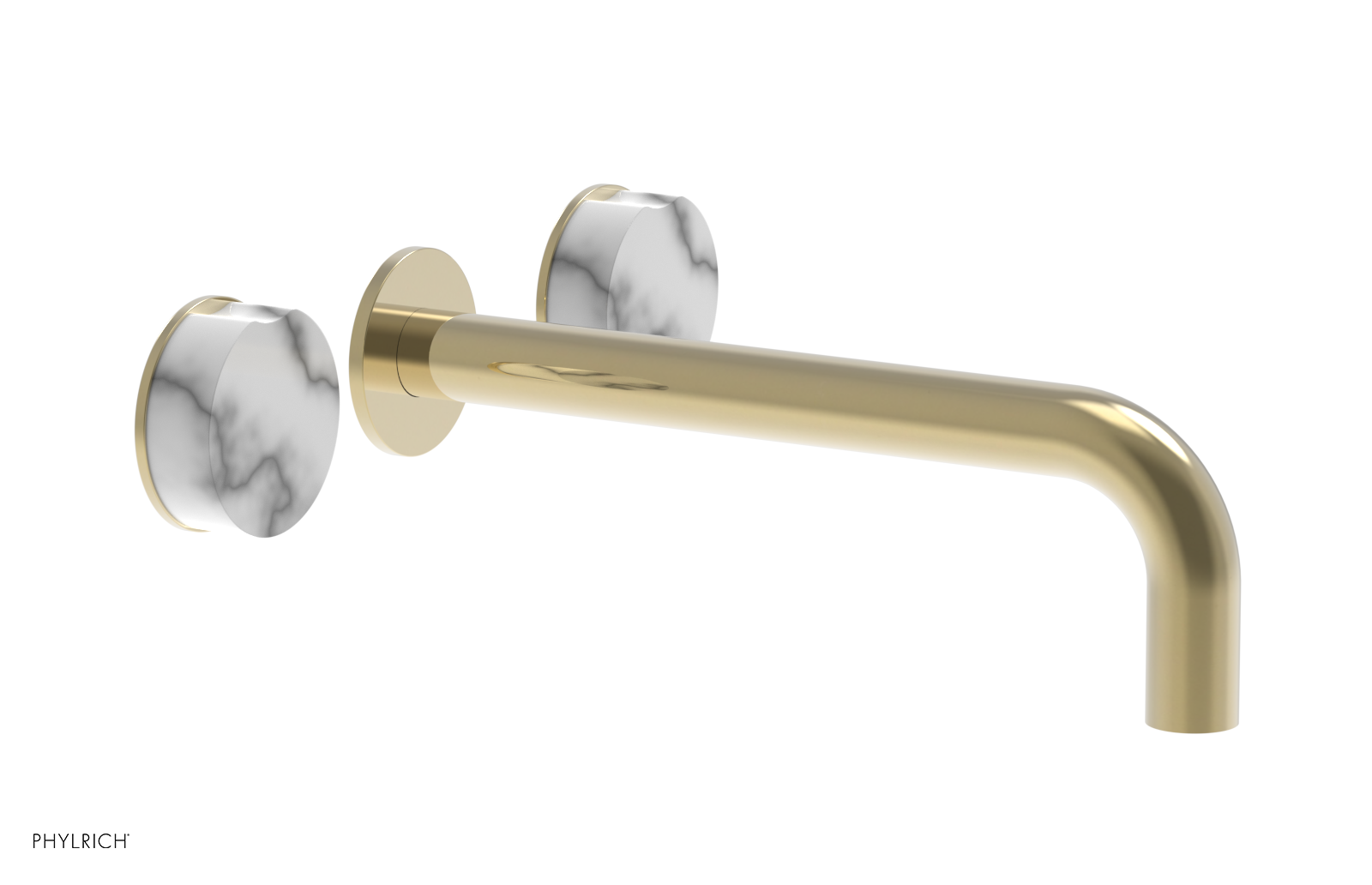 CIRC - 10" Wall Lavatory Set , Marble Handles 250-13-10