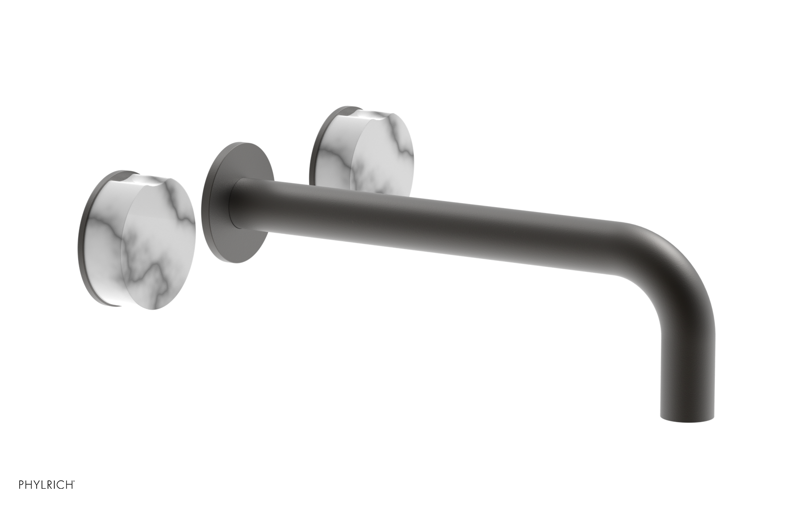 CIRC - 10" Wall Tub Set - White Marble Handles 250-58-10