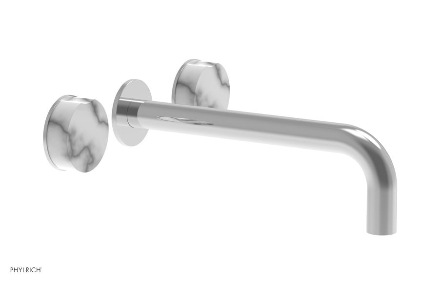 CIRC - 10" Wall Tub Set - White Marble Handles 250-58-10