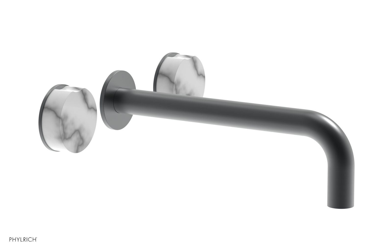 CIRC - 10" Wall Tub Set - White Marble Handles 250-58-10