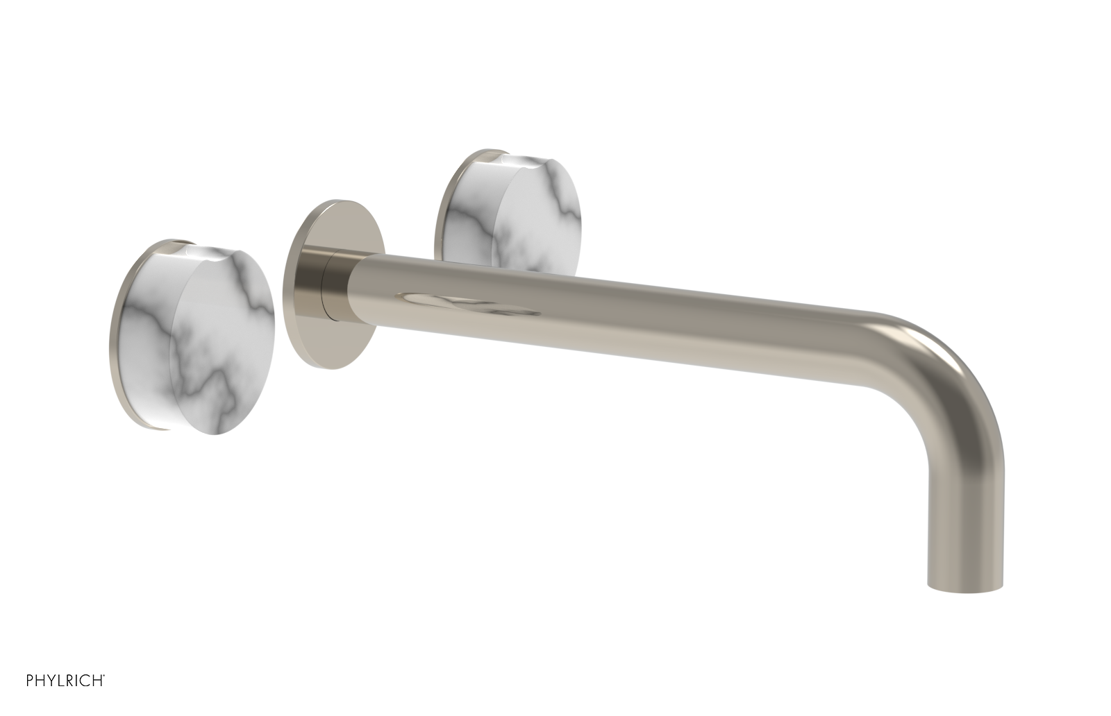 CIRC - 10" Wall Tub Set - White Marble Handles 250-58-10