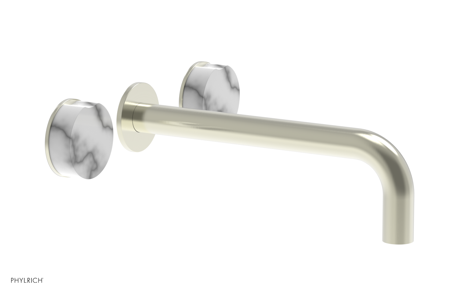 CIRC - 10" Wall Tub Set - White Marble Handles 250-58-10