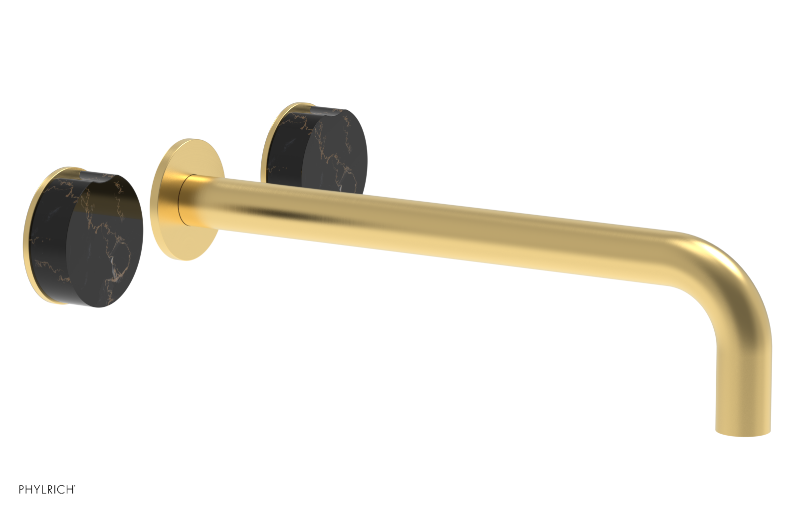 CIRC - 12" Wall Tub Set - Black Marble Handles 250-58-12