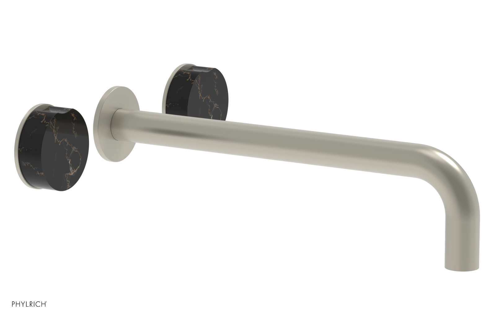 CIRC - 12" Wall Tub Set - Black Marble Handles 250-58-12