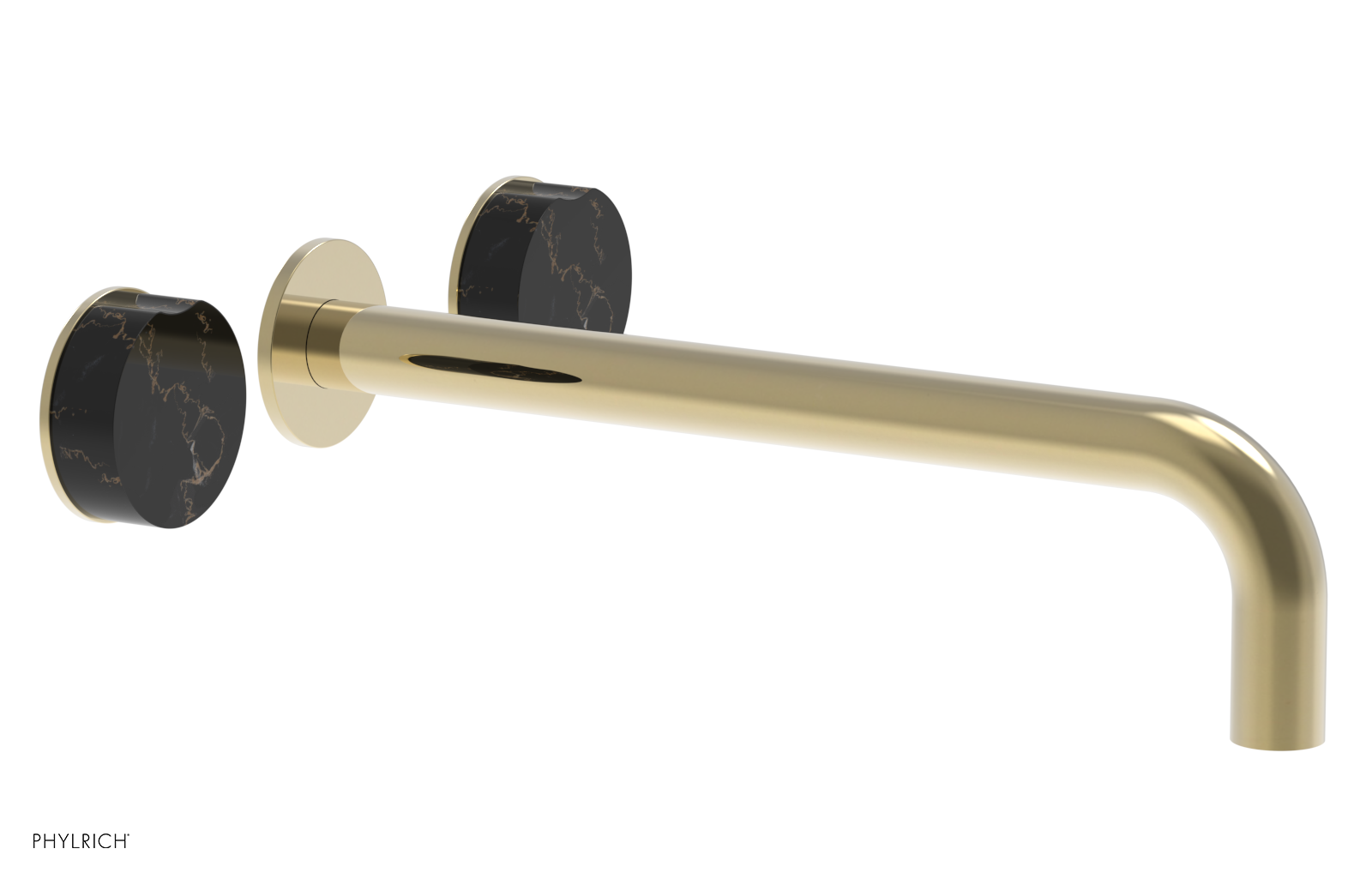 CIRC - 12" Wall Tub Set - Black Marble Handles 250-58-12