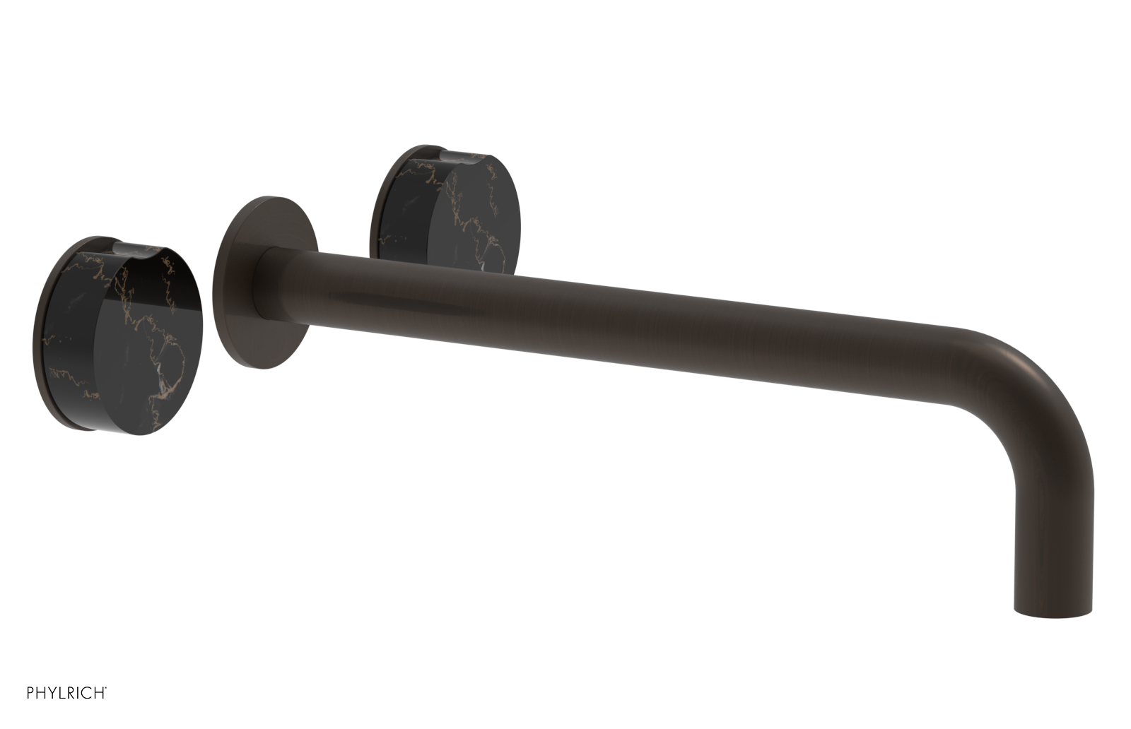 CIRC - 12" Wall Tub Set - Black Marble Handles 250-58-12