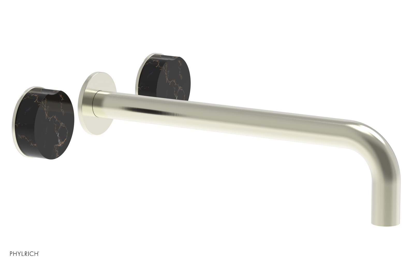 CIRC - 12" Wall Tub Set - Black Marble Handles 250-58-12