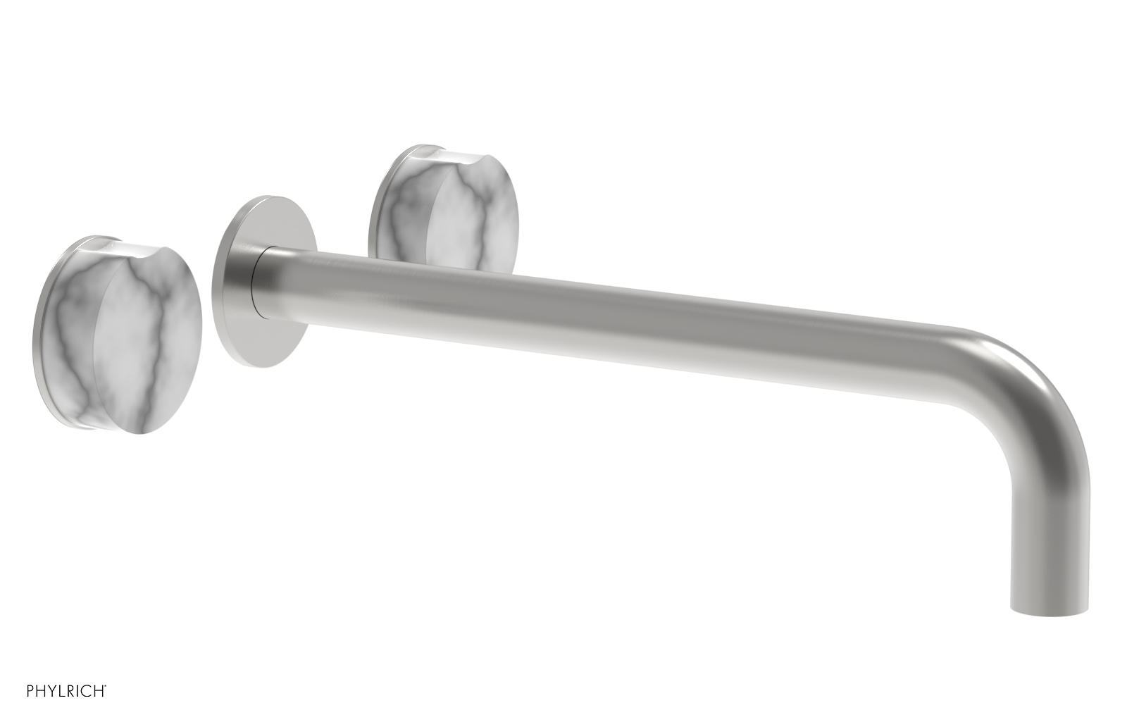 CIRC - 12" Wall Lavatory Set , Marble Handles 250-13-12