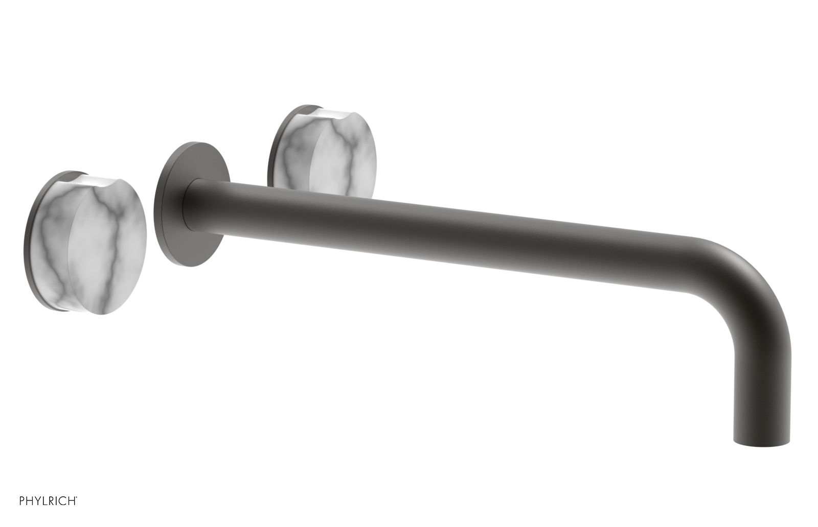 CIRC - 12" Wall Tub Set - White Marble Handles 250-58-12