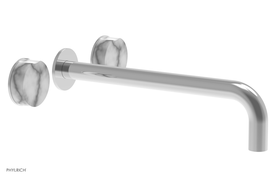 CIRC - 12" Wall Tub Set - White Marble Handles 250-58-12
