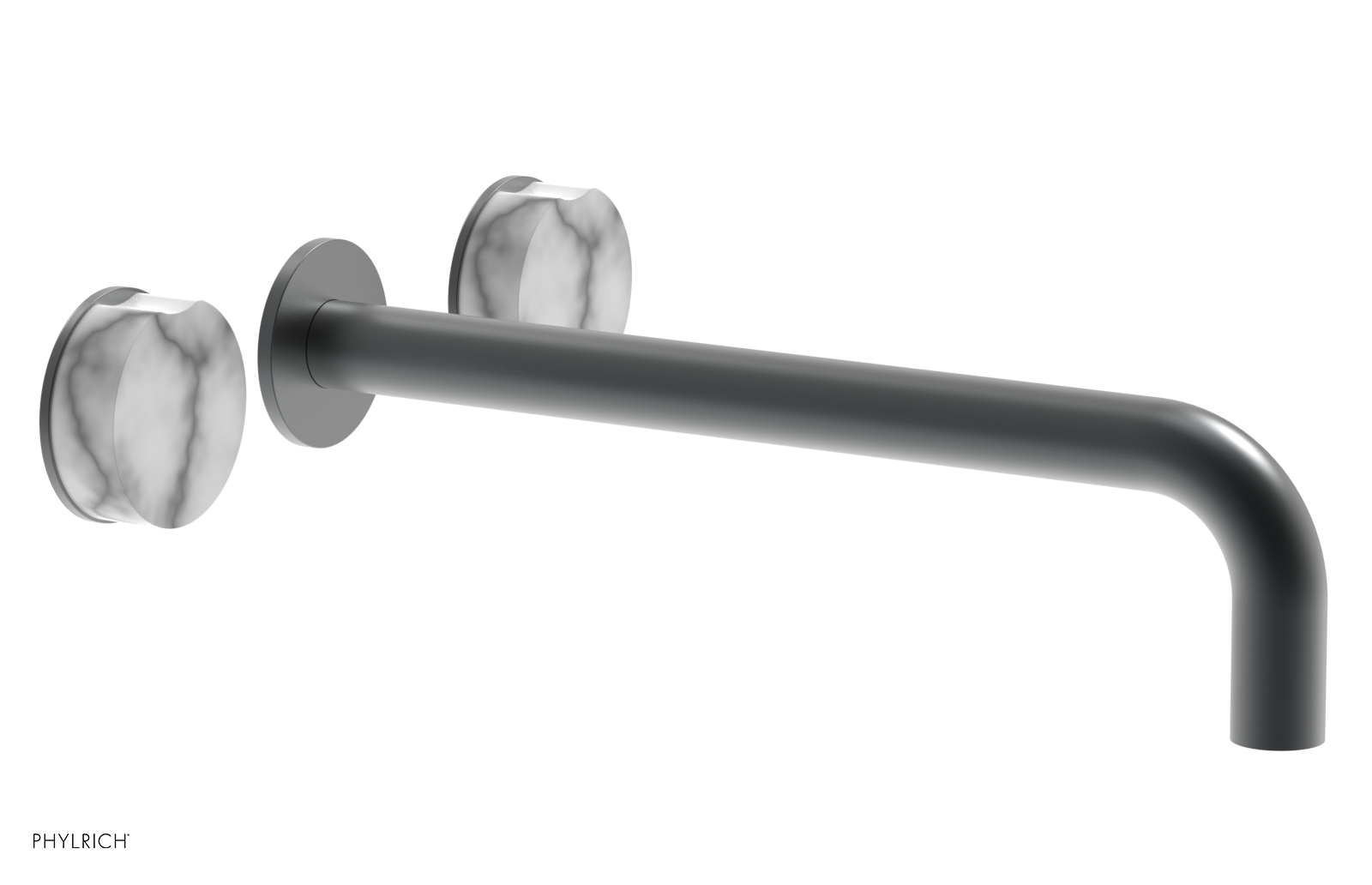 CIRC - 12" Wall Lavatory Set , Marble Handles 250-13-12