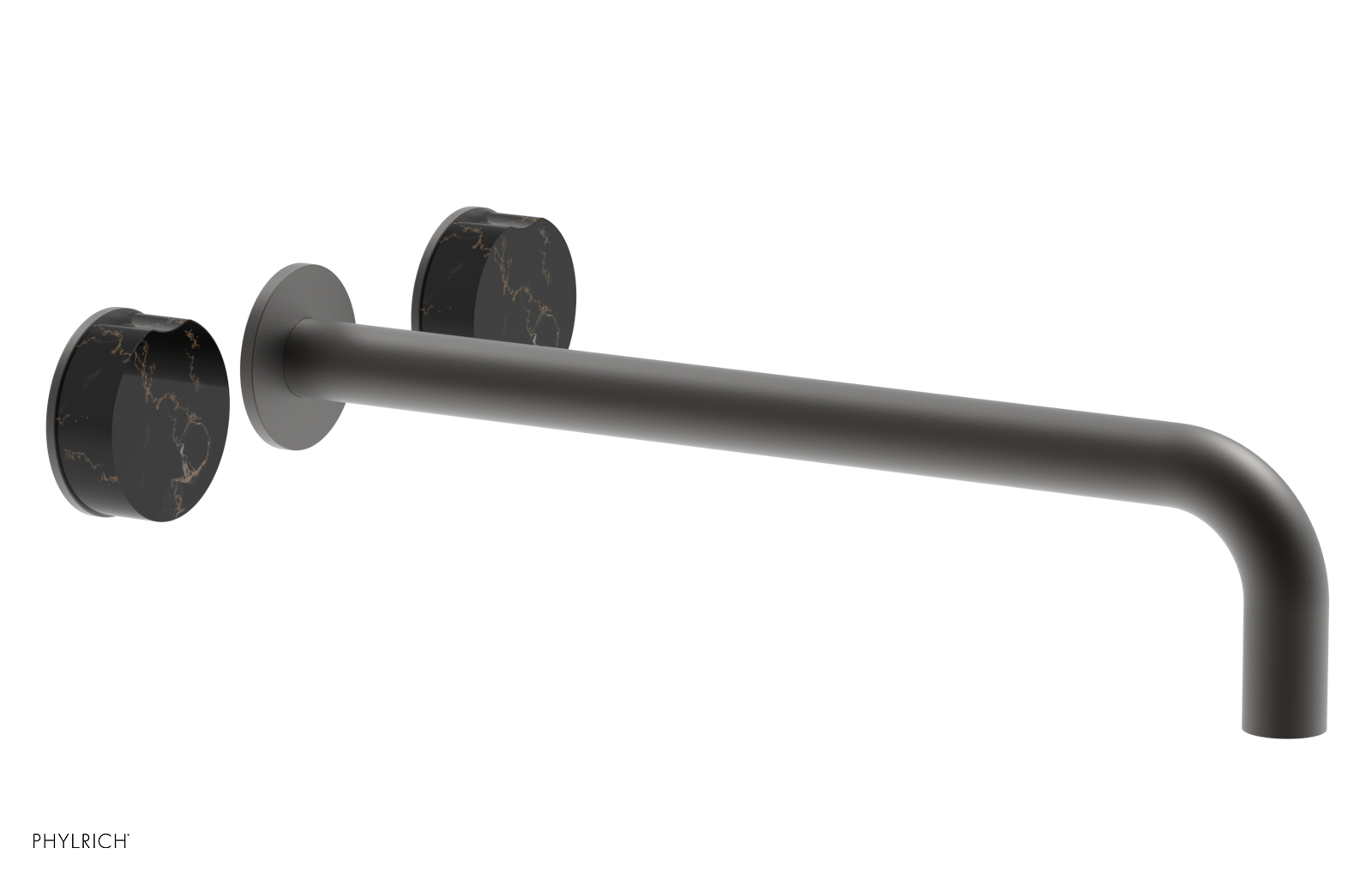 CIRC - 14" Wall Tub Set - Black Marble Handles 250-58-14