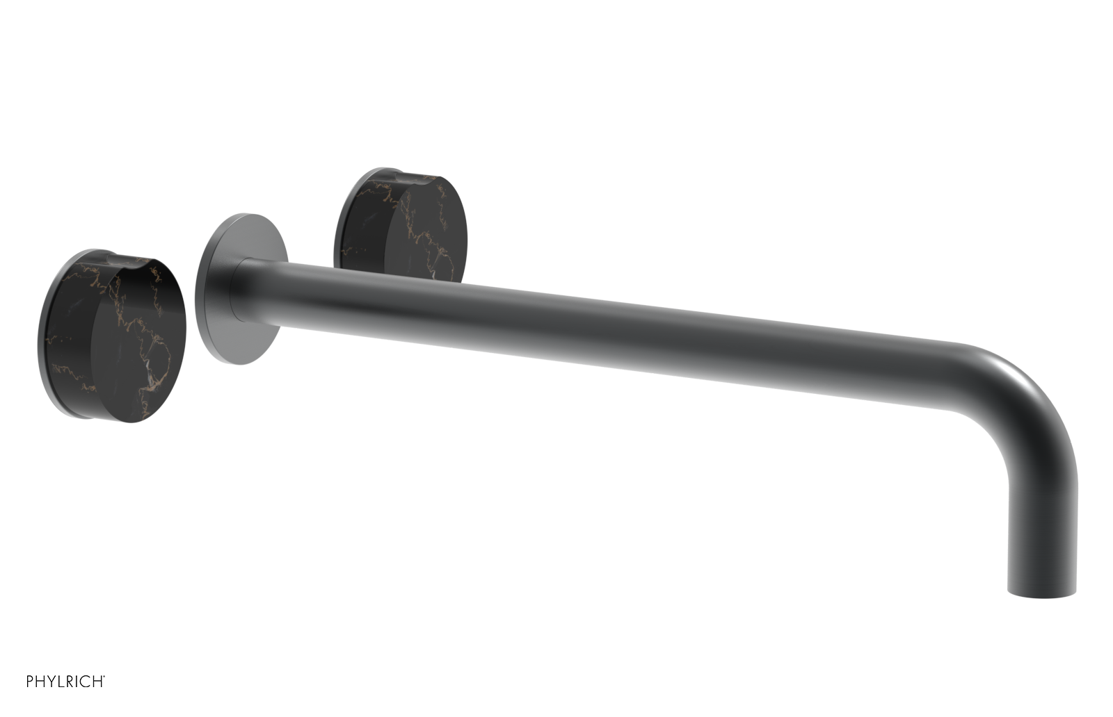 CIRC - 14" Wall Tub Set - Black Marble Handles 250-58-14