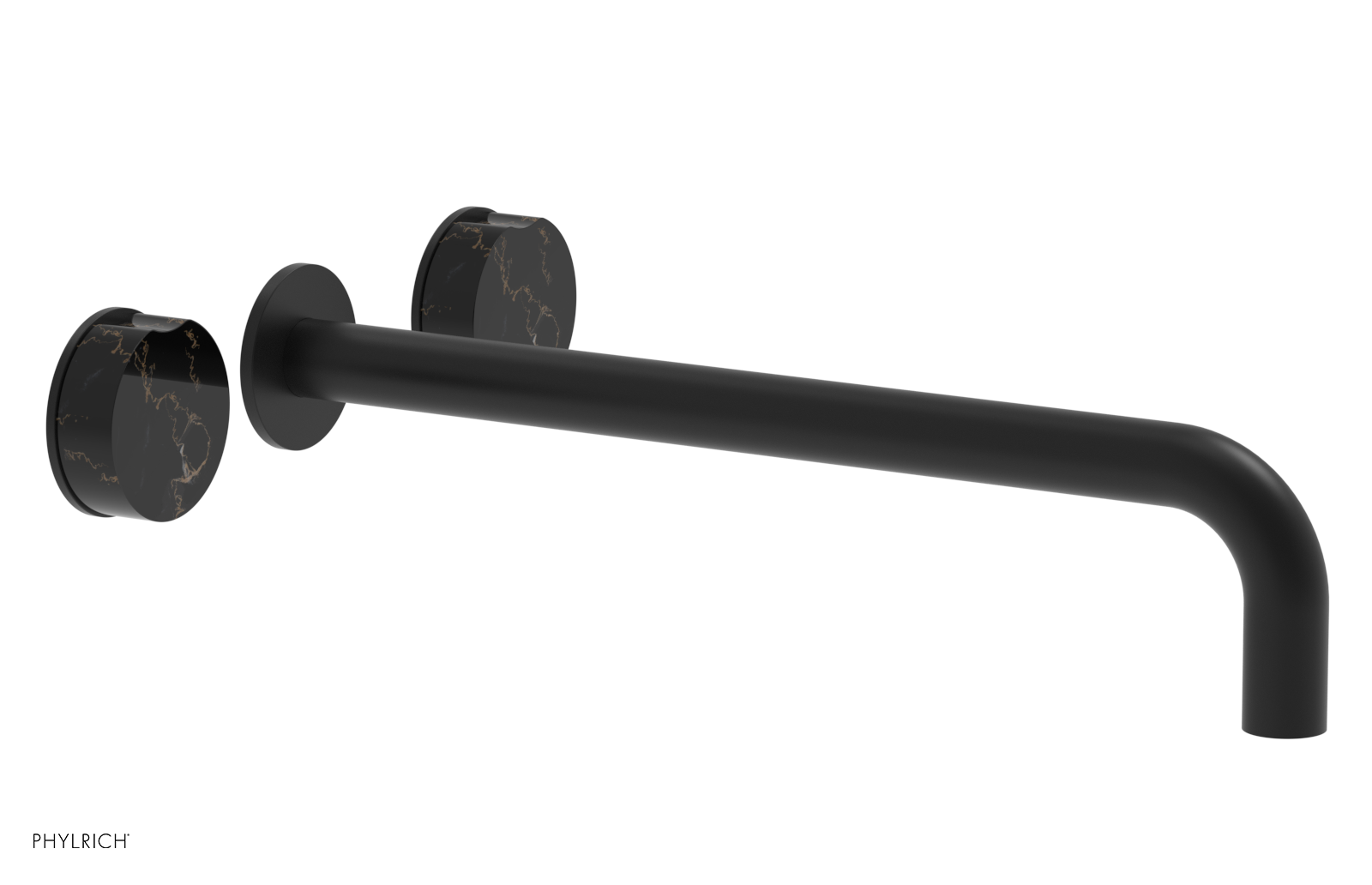 CIRC - 14" Wall Tub Set - Black Marble Handles 250-58-14