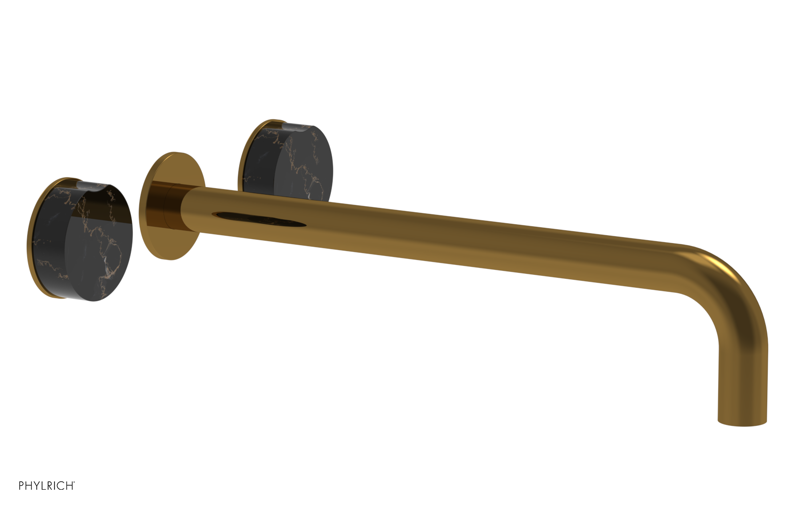 CIRC - 14" Wall Tub Set - Black Marble Handles 250-58-14