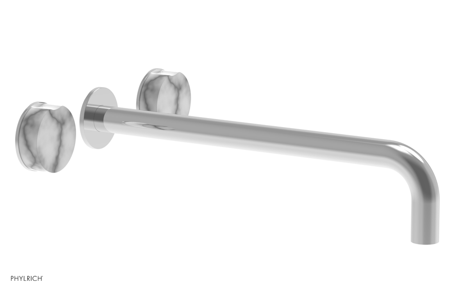 CIRC - 14" Wall Tub Set - White Marble Handles 250-58-14