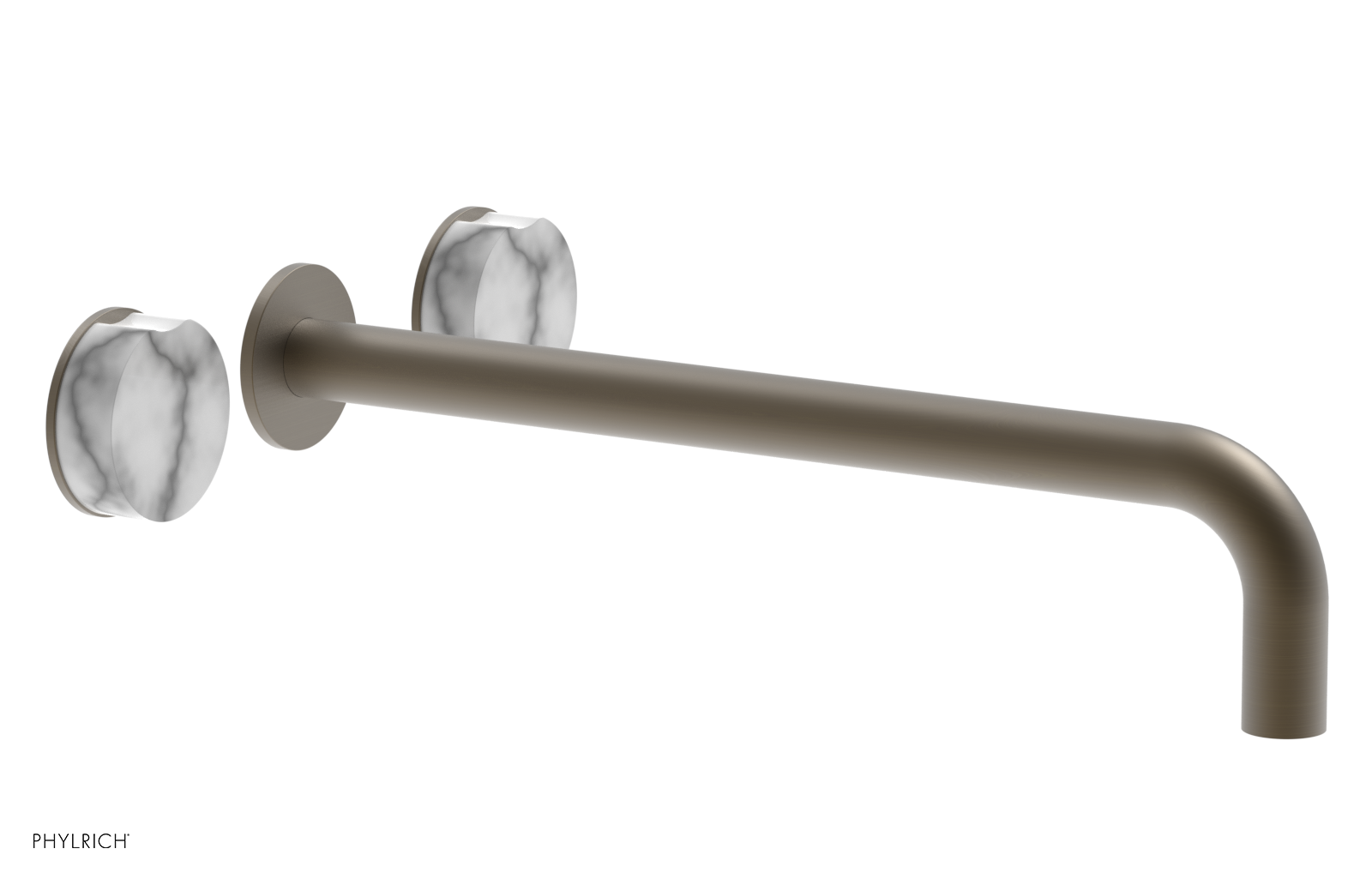 CIRC - 14" Wall Tub Set - White Marble Handles 250-58-14