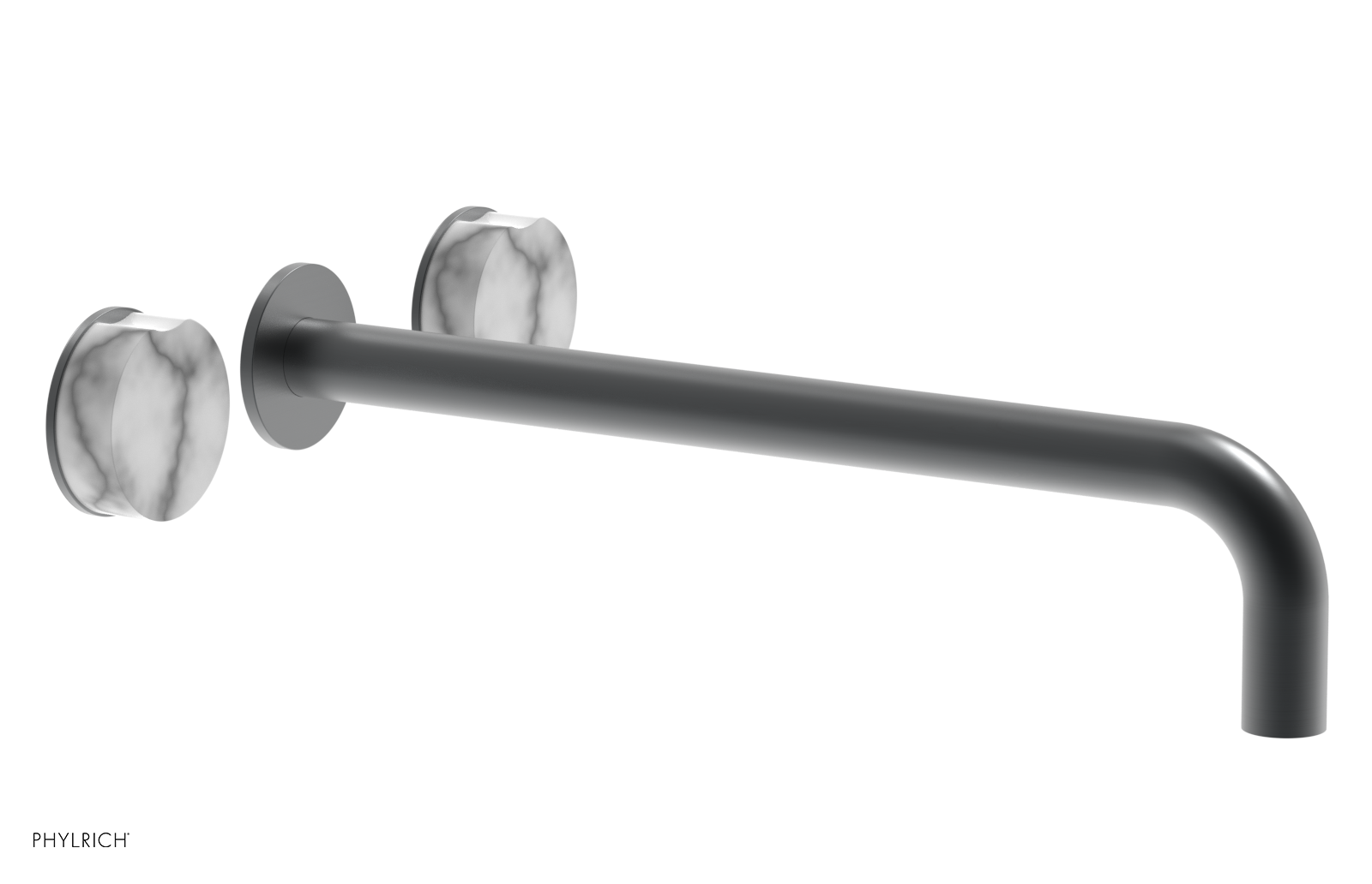 CIRC - 14" Wall Tub Set - White Marble Handles 250-58-14