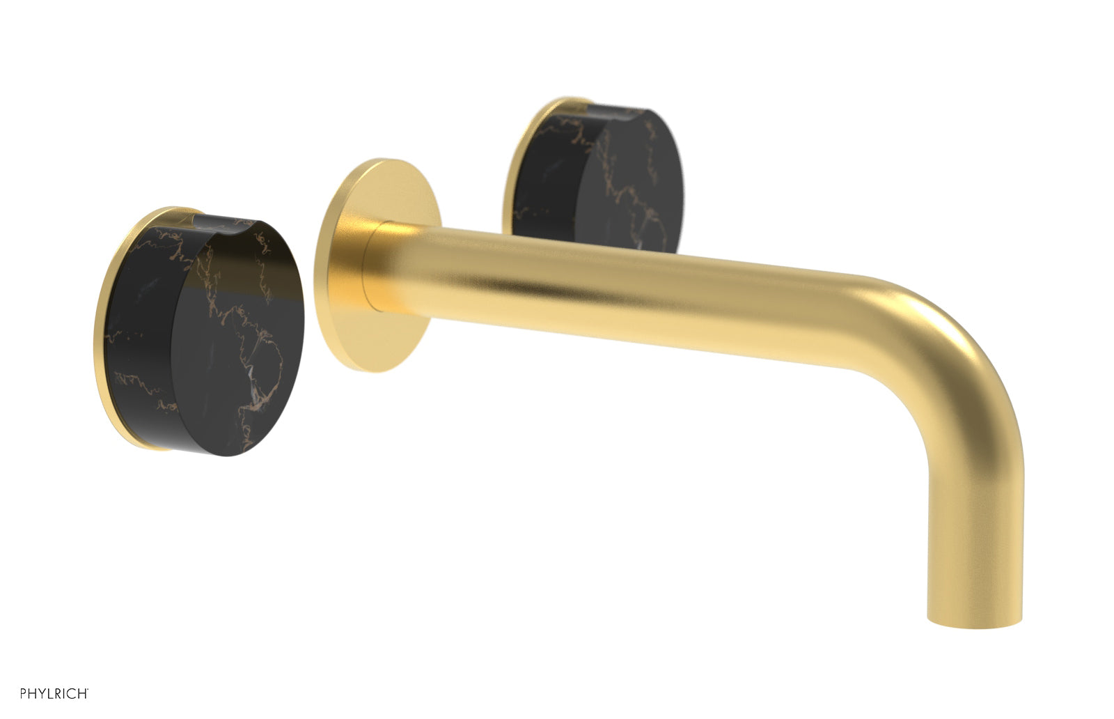 CIRC - Wall Lavatory Set , Marble Handles 250-13