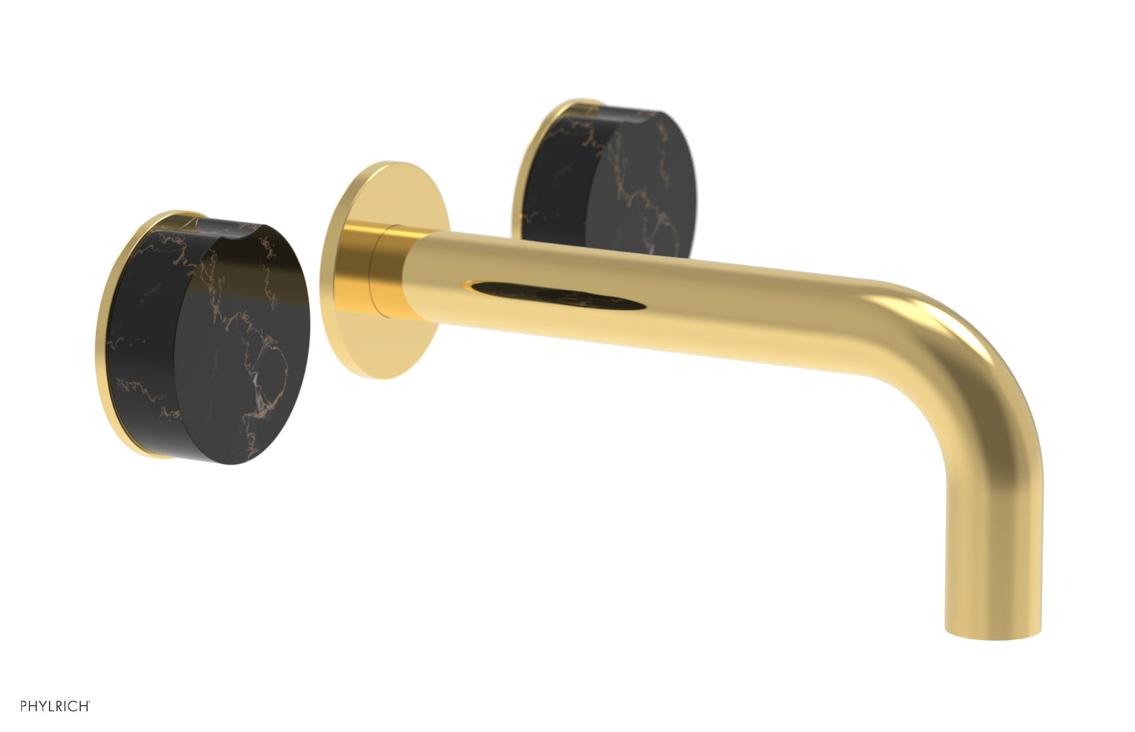 CIRC - Wall Lavatory Set , Marble Handles 250-13