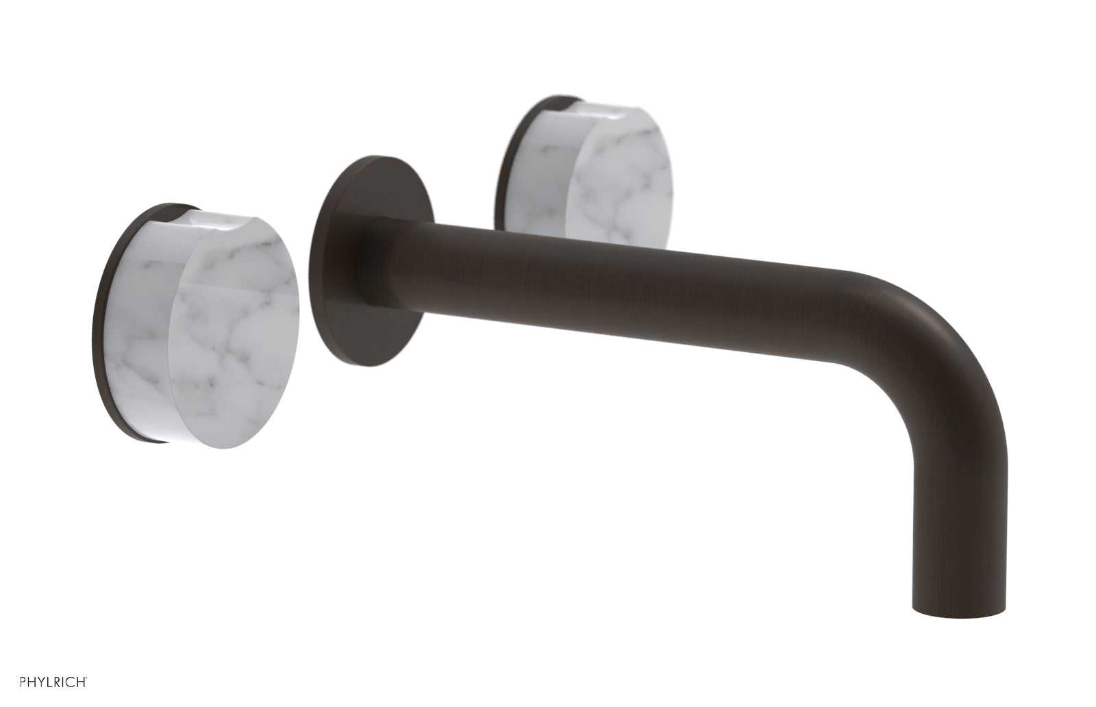 CIRC - Wall Lavatory Set , Marble Handles 250-13