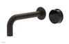 CIRC - Single Handle Wall Lavatory Set - Black Marble Handle 250-17