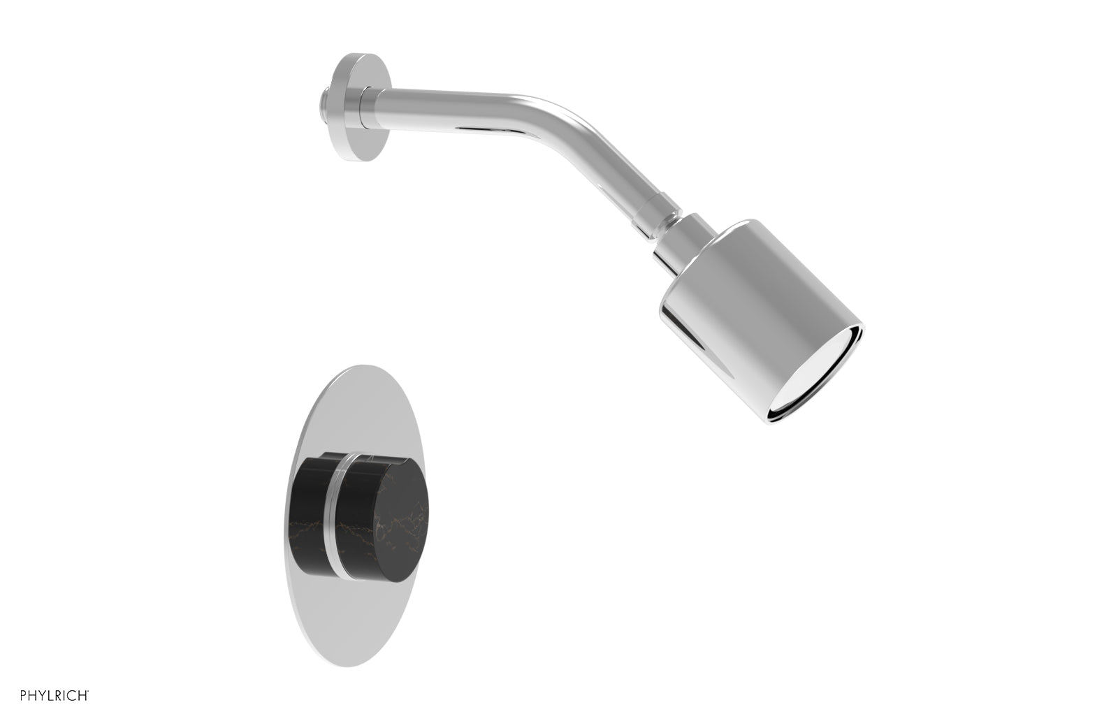 CIRC - Pressure Balance Shower Set - Black Marble Handle 250-23