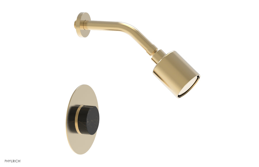 CIRC - Pressure Balance Shower Set - Black Marble Handle 250-23